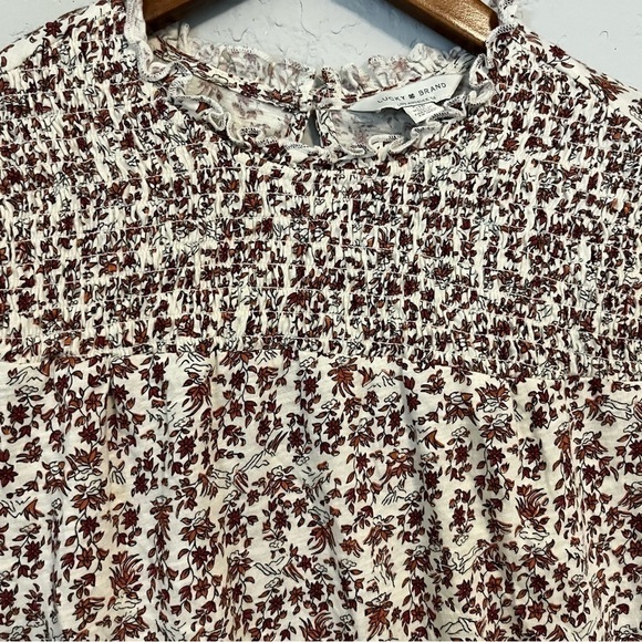 Lucky Brand Long Sleeve Floral Print Blouse - Picture 3 of 11